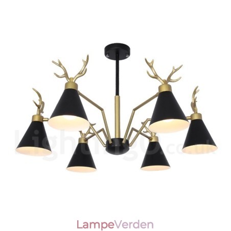 6 Light Nordic Macaron Modern Antlers Lysekrone 6 Light Nordic Macaron Modern Antlers Lysekrone