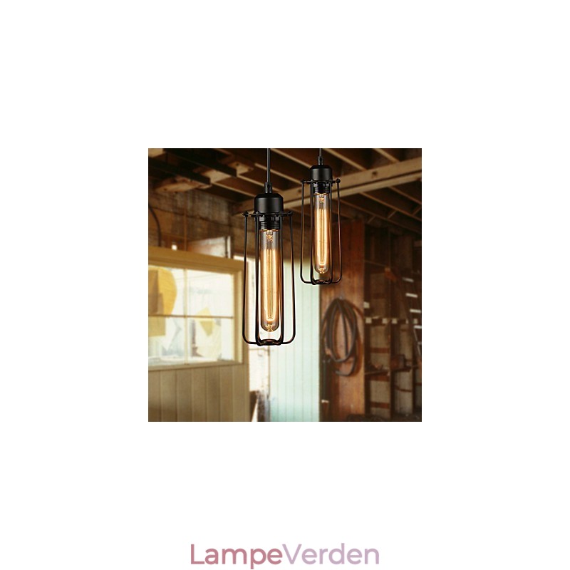 Lysekrone Mini Style Rustik Lodge Retro Metal 3 lys Pendel Light
