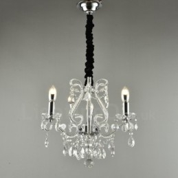 3 lys guld sølv amerikansk stil Crystal Pendant lysekrone Light Store