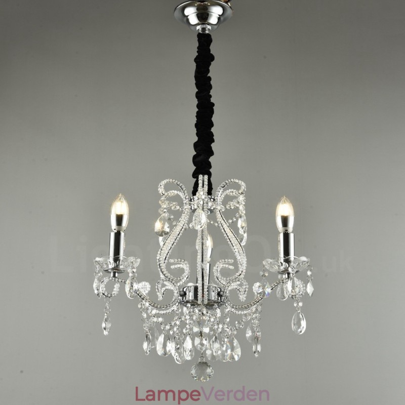 3 lys guld sølv amerikansk stil Crystal Pendant lysekrone Light Store