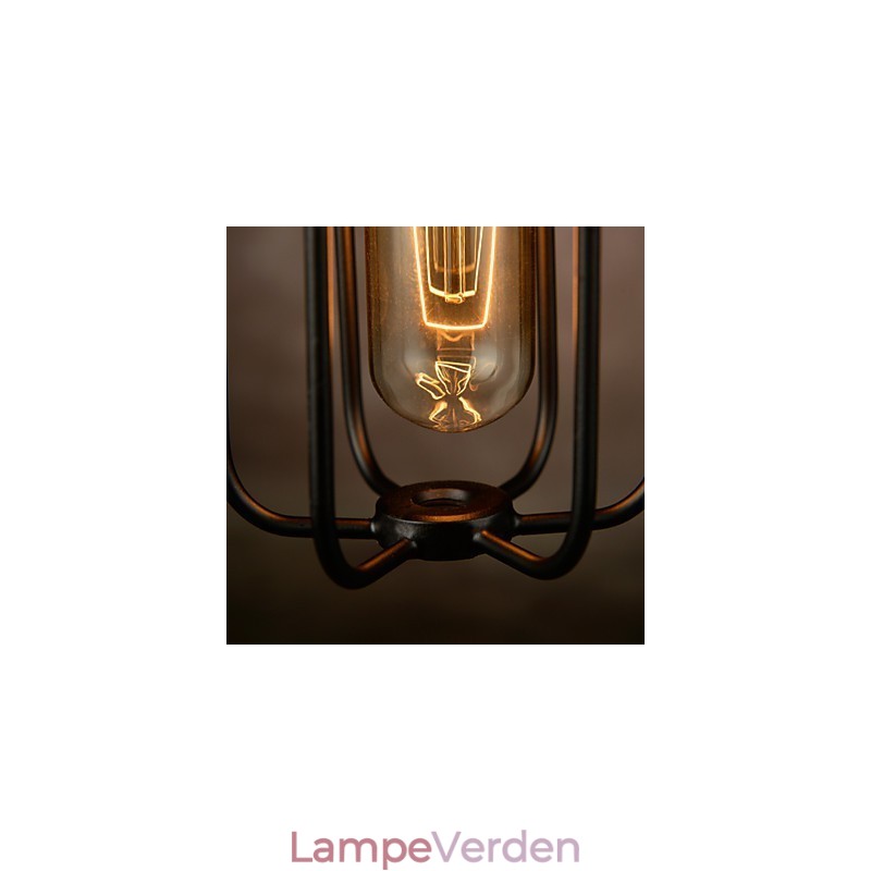 Lysekrone Mini Style Rustik Lodge Retro Metal 3 lys Pendel Light