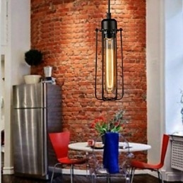 Lysekrone Mini Style Rustik Lodge Retro Metal 3 lys Pendel Light