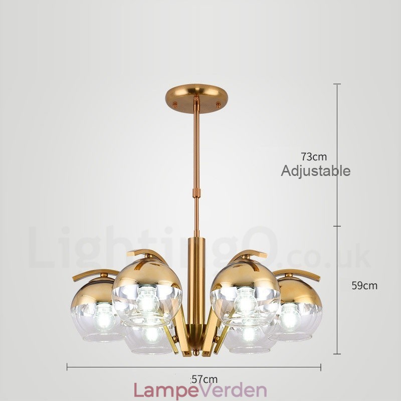 Nordic Fashion Guld Sølv Lysekrone