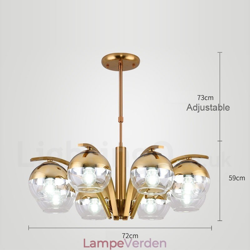 Nordic Fashion Guld Sølv Lysekrone