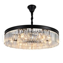 Postmoderne Luksus Runde K9 Crystal Pendant Lysekrone Lights Exhibition Hall