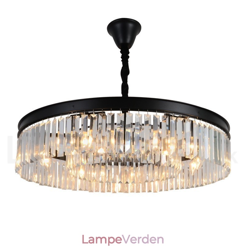 Postmoderne Luksus Runde K9 Crystal Pendant Lysekrone Lights Exhibition Hall
