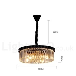 Postmoderne Luksus Runde K9 Crystal Pendant Lysekrone Lights Exhibition Hall