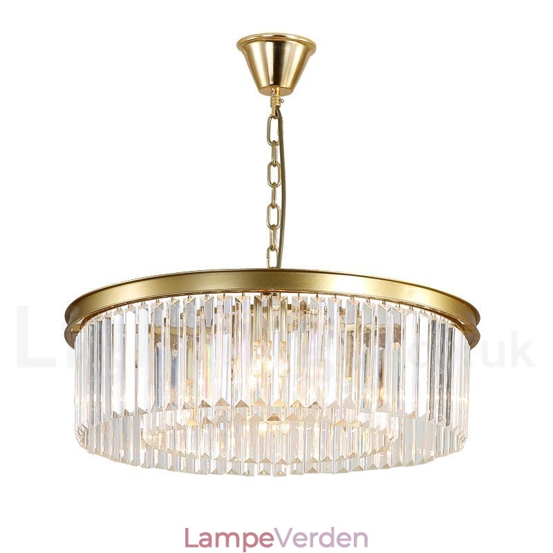 Postmoderne Luksus Runde K9 Crystal Pendant Lysekrone Lights Exhibition Hall