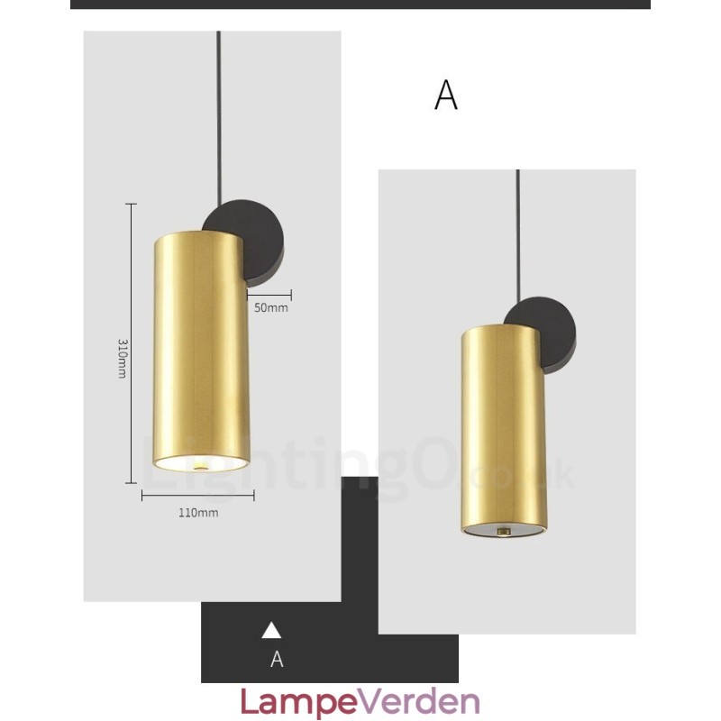 4 stilarter guld sort postmoderne pendel
