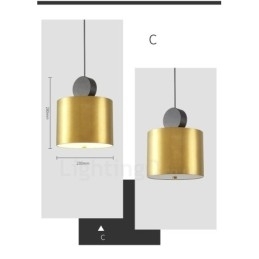 4 stilarter guld sort postmoderne pendel