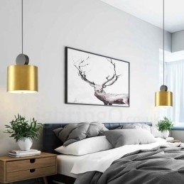 4 stilarter guld sort postmoderne pendel