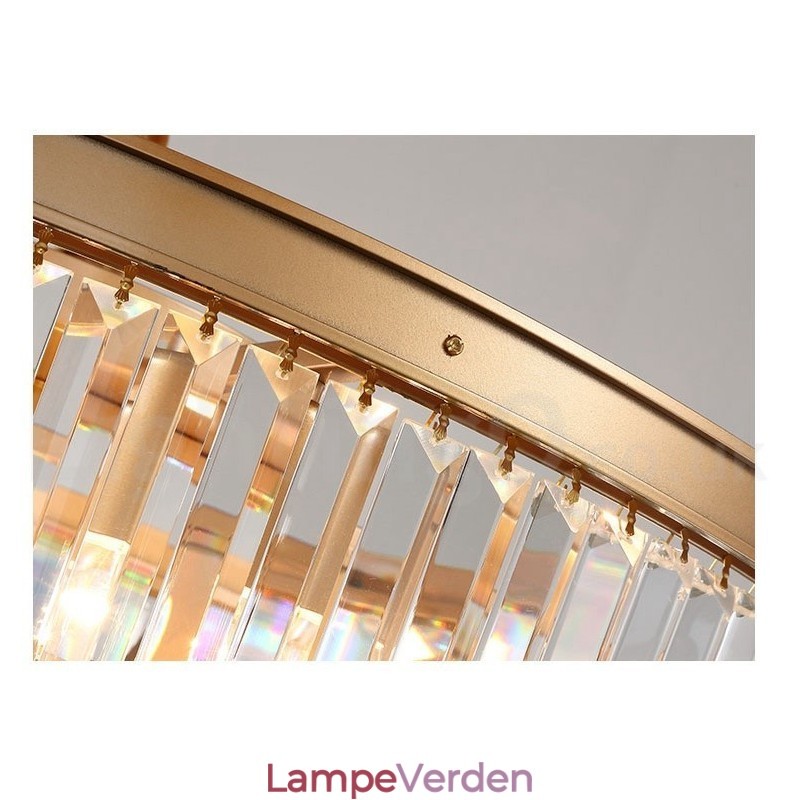 Postmoderne Luksus Runde K9 Crystal Pendant Lysekrone Lights Exhibition Hall