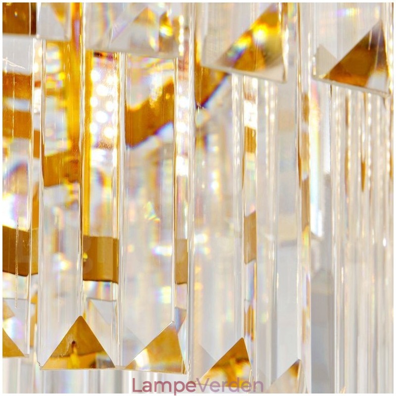 Guld Postmodern Luksus Runde K9 Crystal Pendant Lysekrone Exhibition Hall