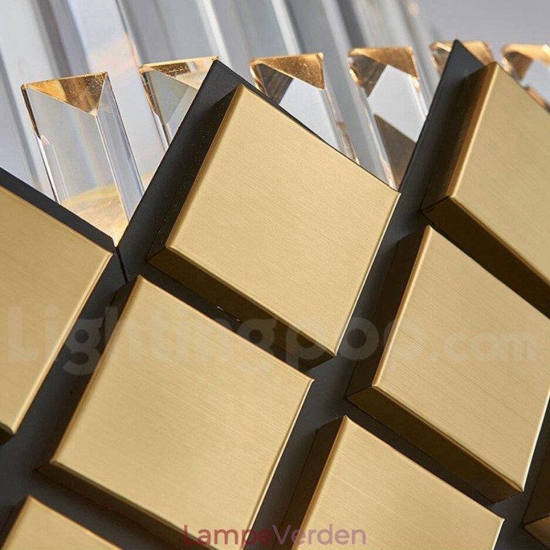Luksus Moderne Guld Plus Sort Rund K9 Crystal Pendant Lysekrone Exhibition Hall