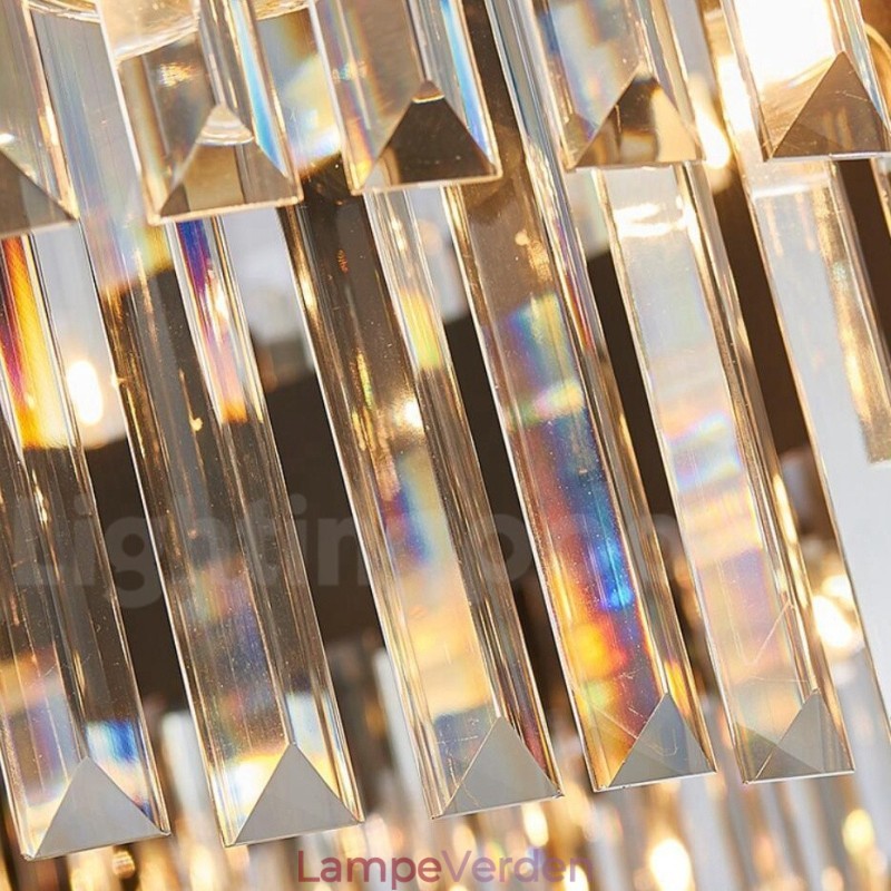 Luksus Moderne Guld Plus Sort Rund K9 Crystal Pendant Lysekrone Exhibition Hall