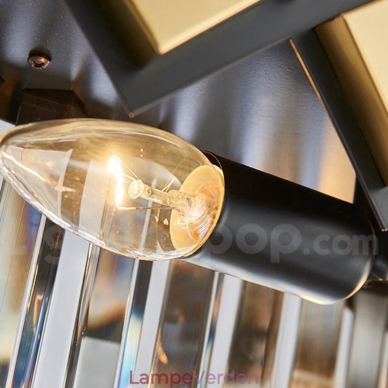 Luksus Moderne Guld Plus Sort Rund K9 Crystal Pendant Lysekrone Exhibition Hall