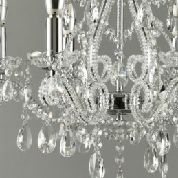 6 lys guld sølv amerikansk stil Crystal Pendant lysekrone Light Store