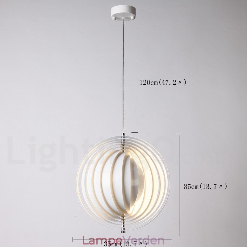 Globe White Rotate Postmodern DIY Pendel Light