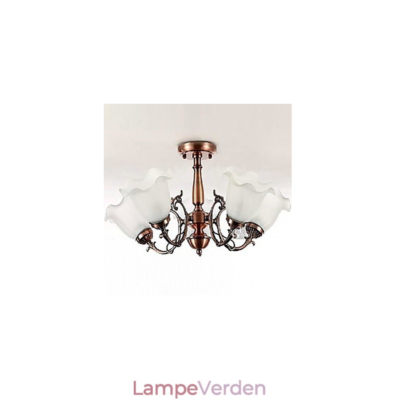 Moderne moderne traditionel klassisk retro galvaniseret metal Flush Mount