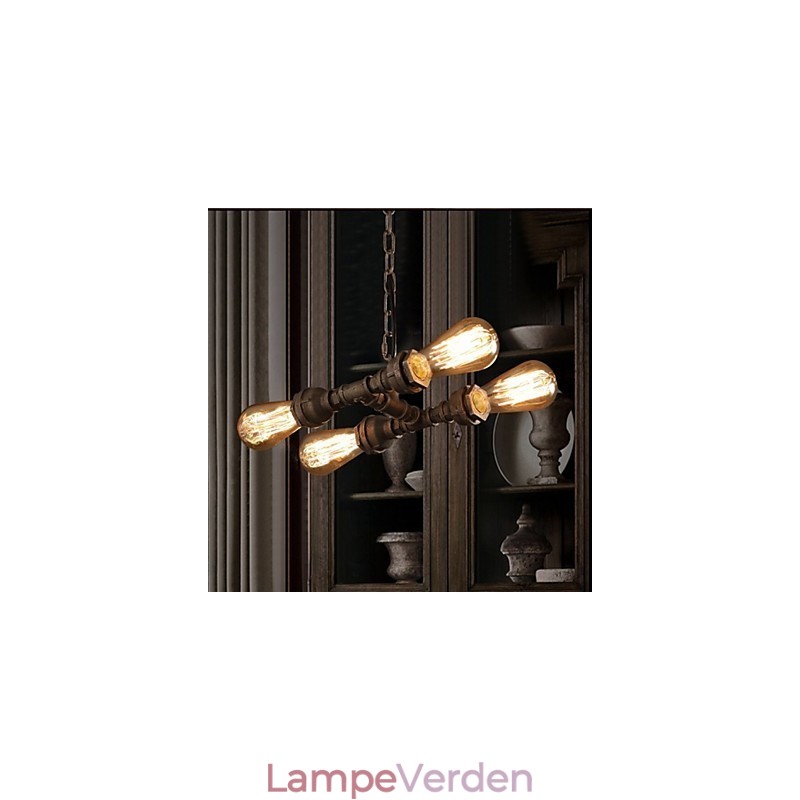 4 let amerikansk industri vandrør Retro stil Wind