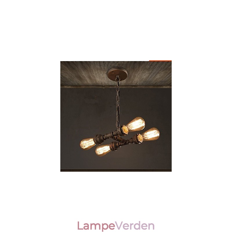 4 let amerikansk industri vandrør Retro stil Wind