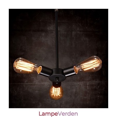 Pendel 3 lys landlig stil smedejern Pendel 3 lys landlig stil smedejern