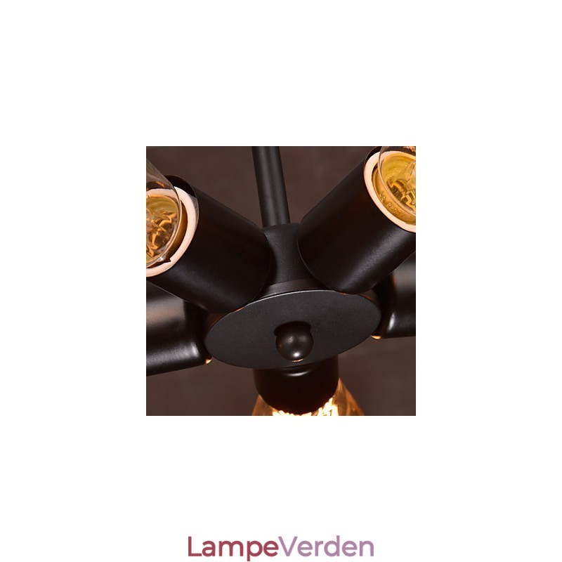 Pendel 3 lys landlig stil smedejern