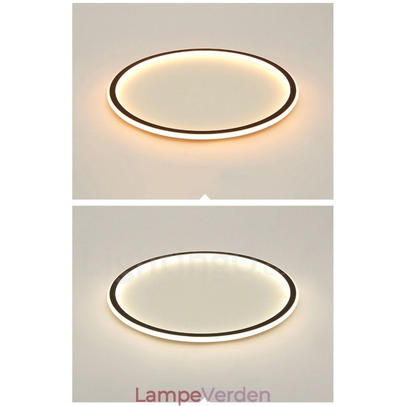 Ultratynde dæmpbare moderne moderne nordisk stil indmurede loftslamper med fjernbetjening kan også bruges som væglampe
