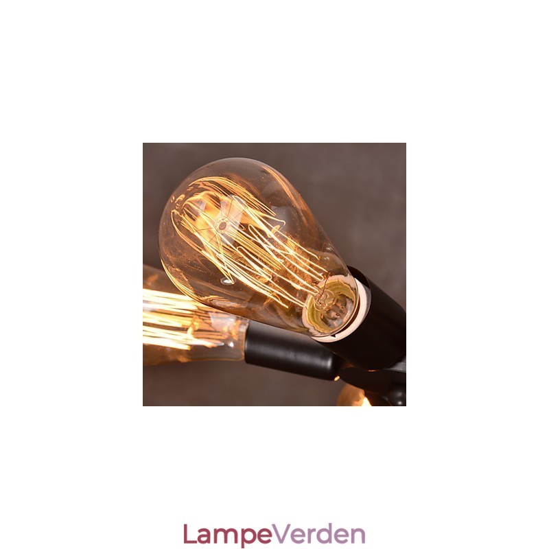 Pendel 3 lys landlig stil smedejern