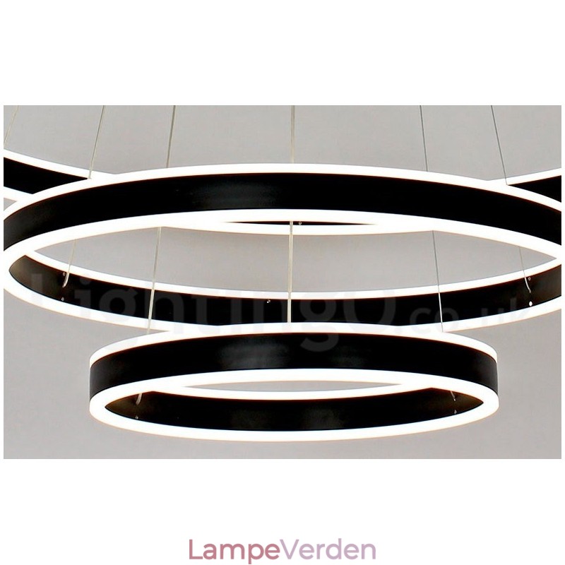 Dæmpbar Wi-Fi Smart 3 Ringe To Strips Moderne moderne pendel med akrylskærm