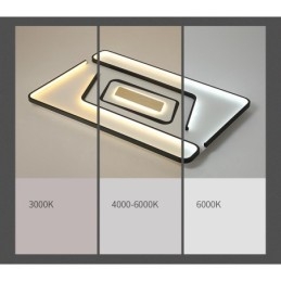 Rektangel Moderne Moderne Flush Mount Light