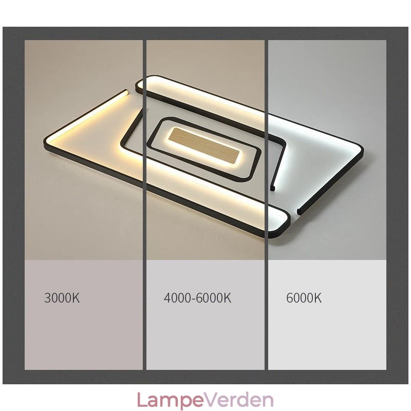 Rektangel Moderne Moderne Flush Mount Light