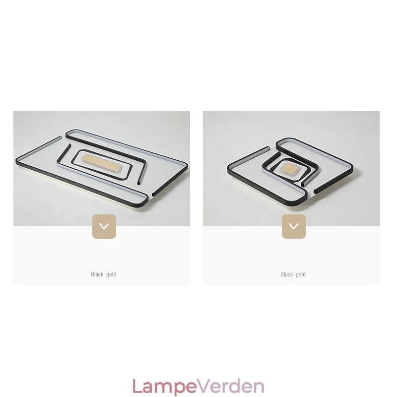 Rektangel Moderne Moderne Flush Mount Light