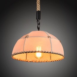 Retro håndlavet hamp reb county lysekrone lampe i den industrielle landskabsstil