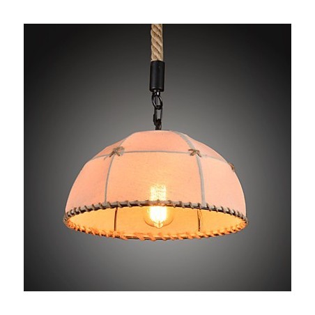 Retro håndlavet hamp reb county lysekrone lampe i den industrielle landskabsstil Retro håndlavet hamp reb county lysekrone lampe i den industrielle landskabsstil