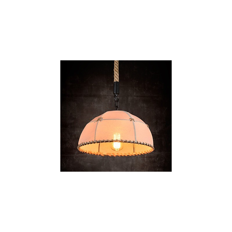 Retro håndlavet hamp reb county lysekrone lampe i den industrielle landskabsstil