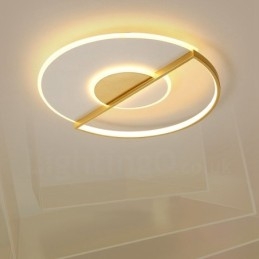 Guld Ultratynde moderne moderne nordisk stil indmuringsloftslamper med fjernbetjening kan også bruges som væglampe