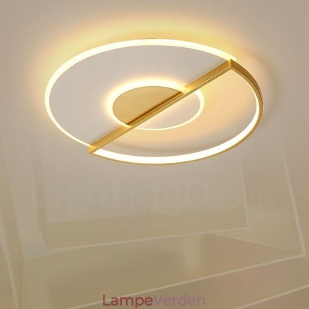 Guld Ultratynde moderne moderne nordisk stil indmuringsloftslamper med fjernbetjening kan også bruges som væglampe Guld Ultratynde moderne moderne nordisk stil indmuringsloftslamper med fjernbetjening kan også bruges som væglampe
