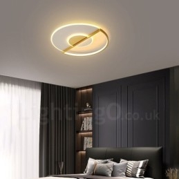 Guld Ultratynde moderne moderne nordisk stil indmuringsloftslamper med fjernbetjening kan også bruges som væglampe