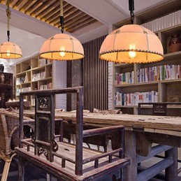 Retro håndlavet hamp reb county lysekrone lampe i den industrielle landskabsstil