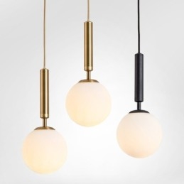 Moderne moderne pendel med glasskærm