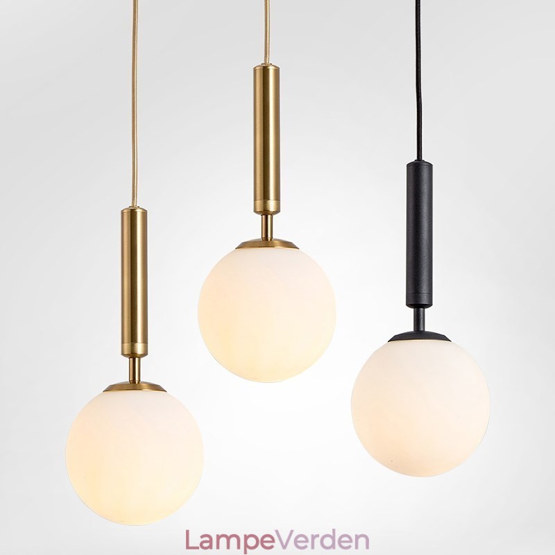 Moderne moderne pendel med glasskærm