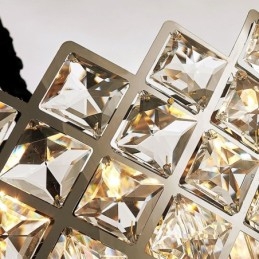 Luksus Postmodern Sølv Rund K9 Krystal Pendant Lysekrone