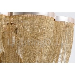Kvaster Lysekrone Designer Pendant Lys Sølv Guld Farve