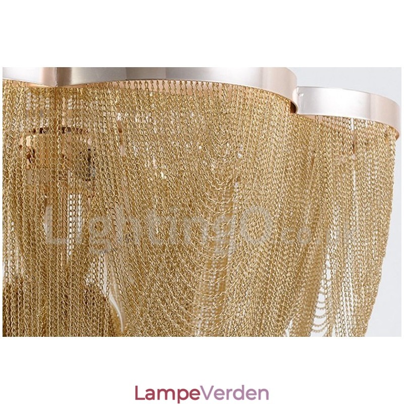 Kvaster Lysekrone Designer Pendant Lys Sølv Guld Farve
