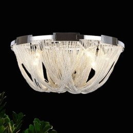 Kvaster Lysekrone Designer Loftslys Sølv Guld Farve