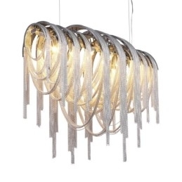 Kvaster Lysekrone Designer Pendant Lys Sølv Guld Farve