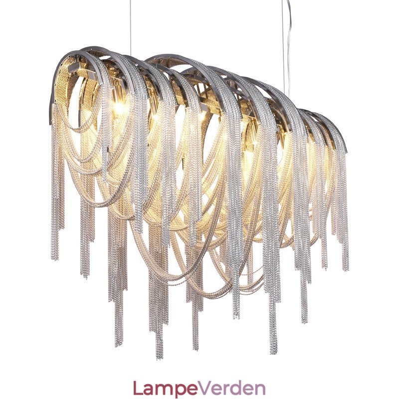 Kvaster Lysekrone Designer Pendant Lys Sølv Guld Farve