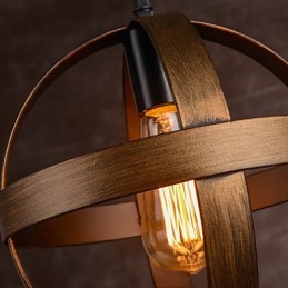 Retro jernlampe Moderne, minimalistisk industriel lysekrone