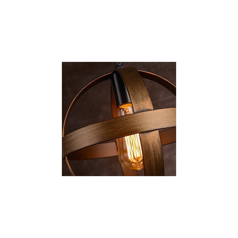Retro jernlampe Moderne, minimalistisk industriel lysekrone